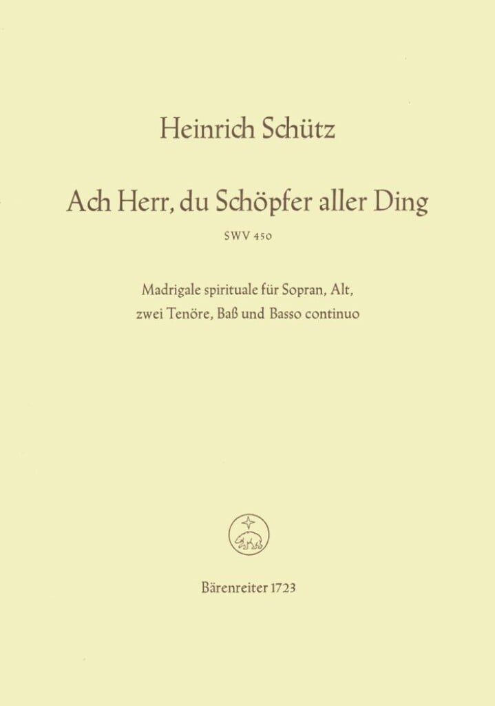 Ach Herr, du Schopfer aller Ding
